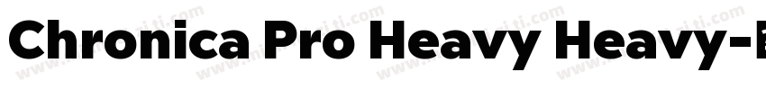 Chronica Pro Heavy Heavy字体转换